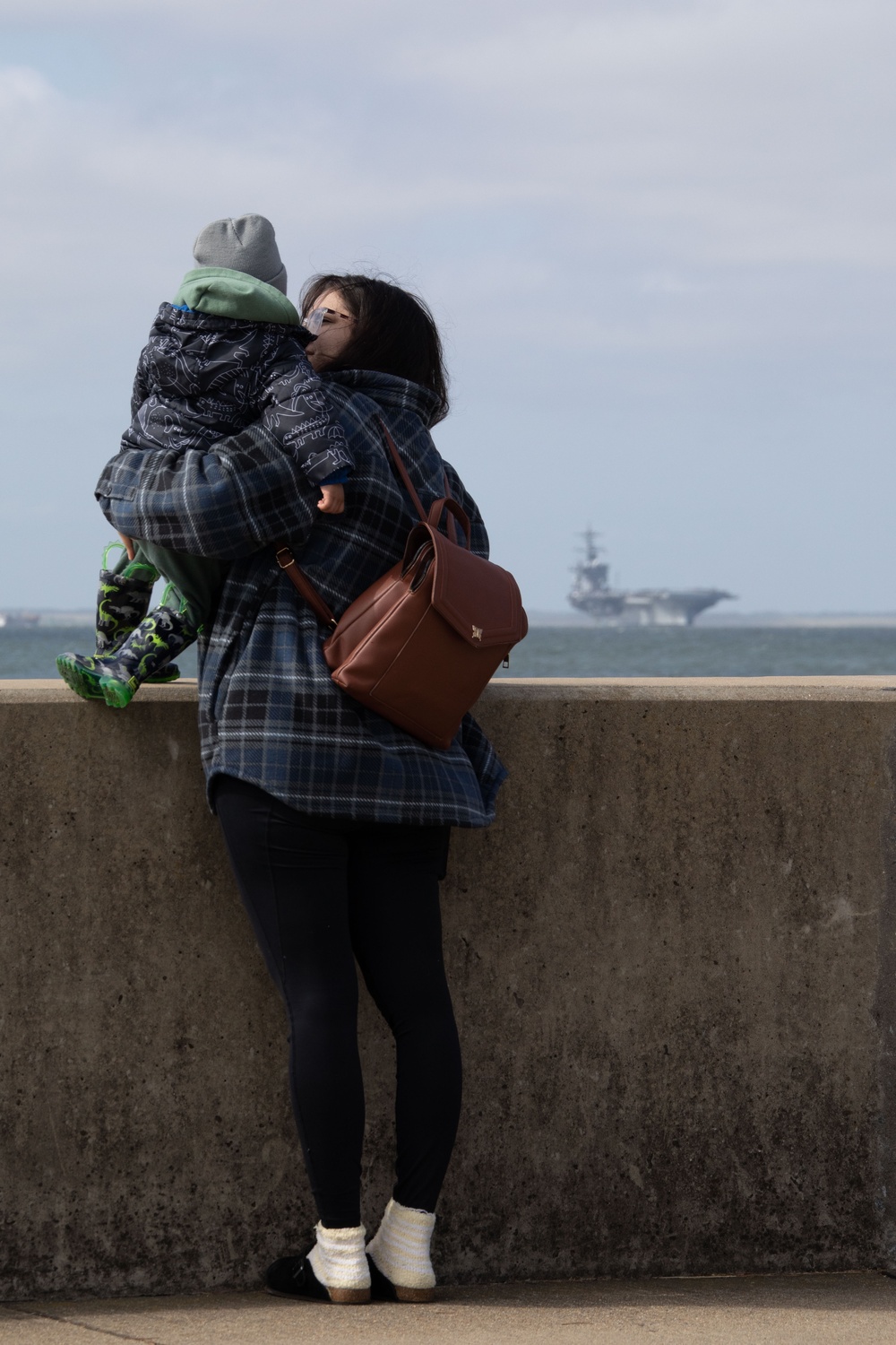 USS George Washington Departs Naval Station Norfolk