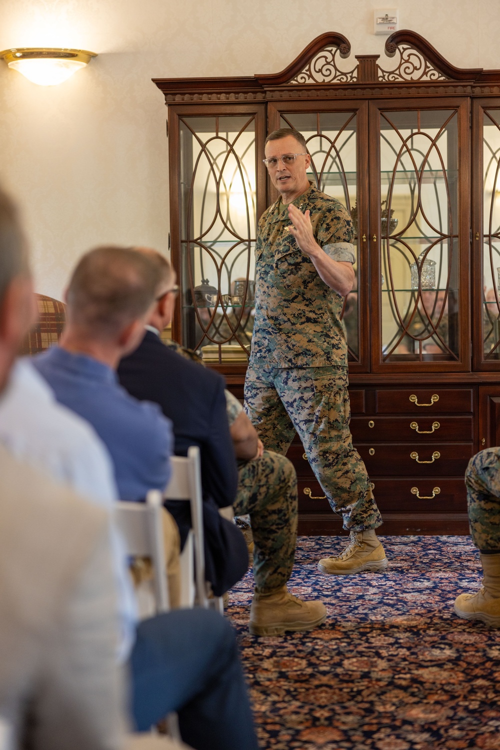 Lt. Gen. Anderson IV speaks to MARFORCOM leadership
