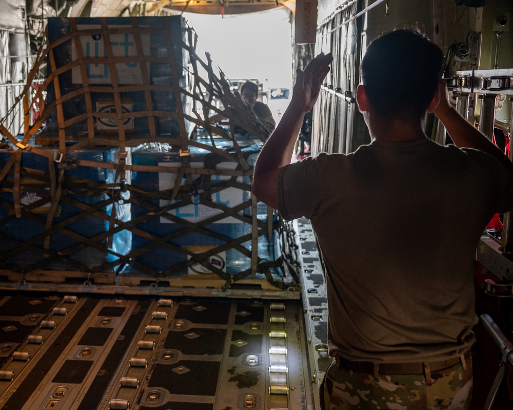 U.S. Military Aircraft Transports Aid to Haiti