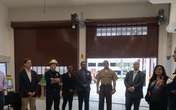 Deputy Assistant Secretary of the Navy Tours Fire Station One