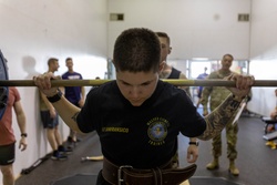 1st Lt. Susan Janfrancisco prepares to preform a squat [Image 2 of 9]