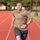 Sgt. Conner Williams runs a 300 meter shuttle run