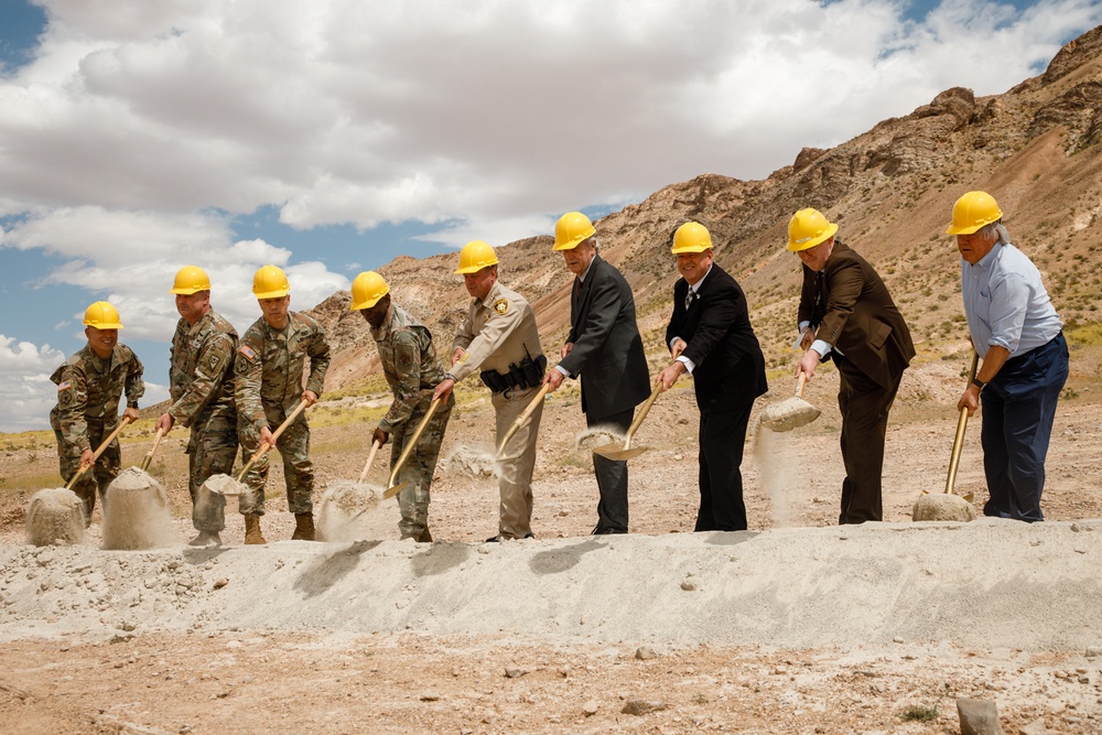 Nevada Guard, partner agencies mark start of construction on cooperative Las Vegas firing range