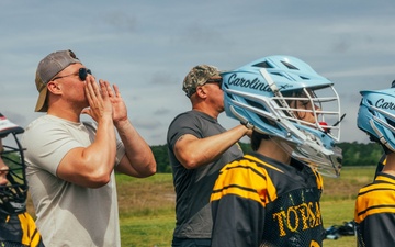 On and Off the Field: Marines Share Passion for Lacrosse with Local Topsail Youth