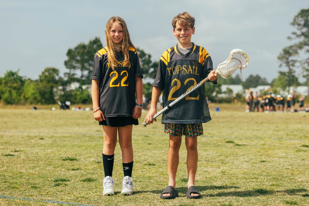 MARINES SHARE PASSION FOR LACROSSE WITH LOCAL TOPSAIL YOUTH