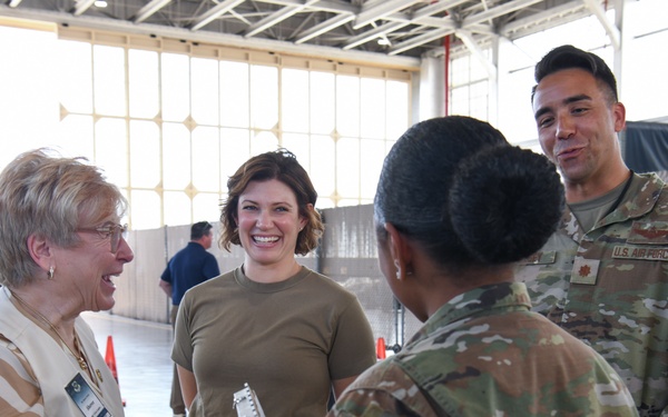 AMC Civic Leaders visit the 515th AMOW