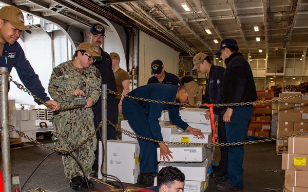 USS Ronald Reagan (CVN 76) Sailors conduct daily operations
