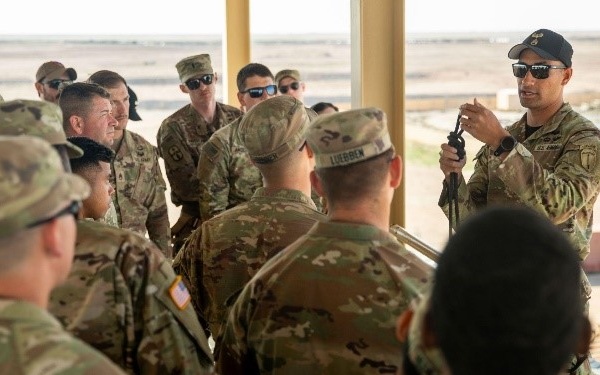 U.S. Army Central Soldiers participate in Rappel Master Course