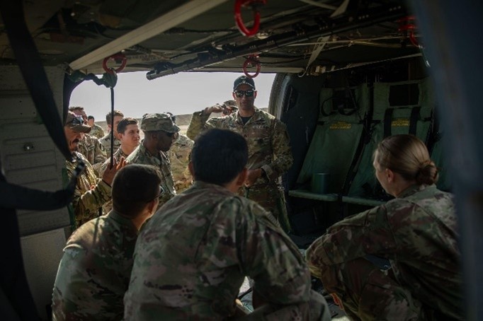 U.S. Army Central Soldiers participate in Rappel Master Course