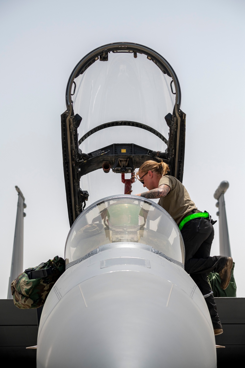 F-15s Take Off During Desert Flag 2024