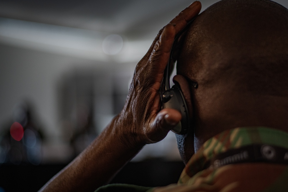 African Land Forces Summit delegations participate in a breakout session