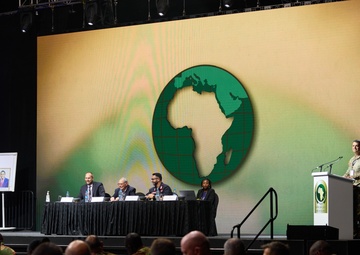 African land force commanders hear from experts about “Combating Transnational Criminal Organizations” at the African Land Forces Summit 2024