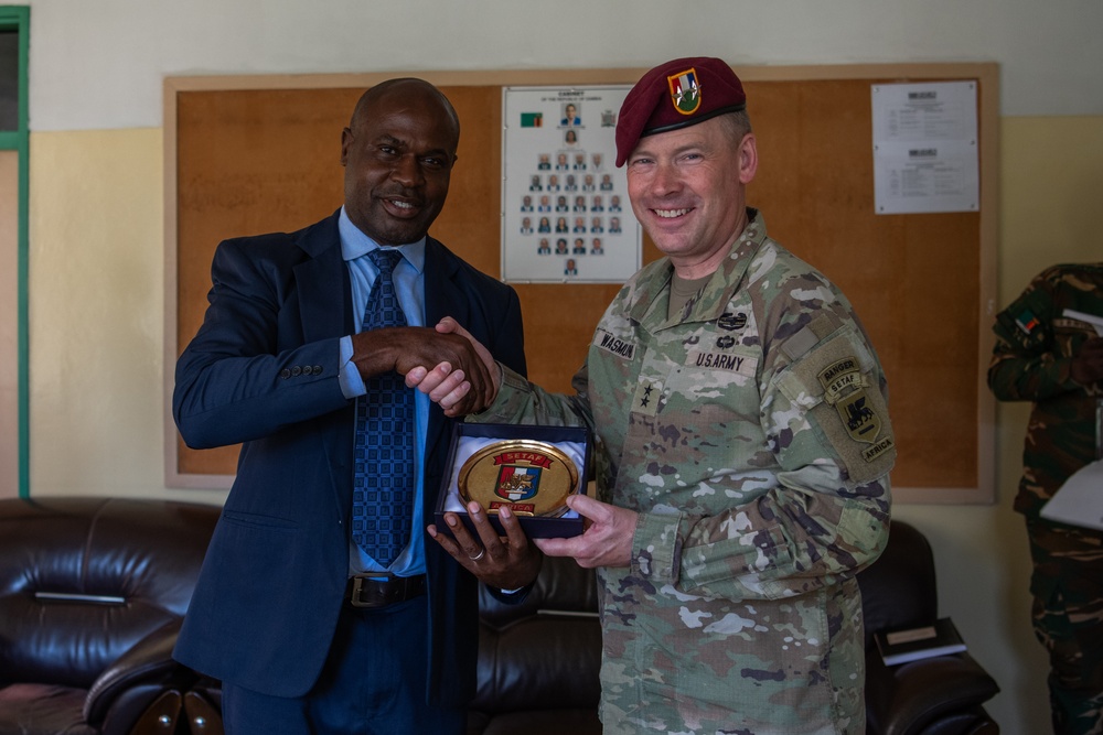 African Land Forces Summit 2024 participants plant trees