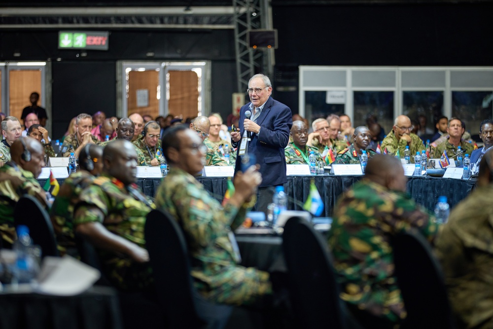African Land Forces Summit host plenary on Combating Transnational Criminal Organizations