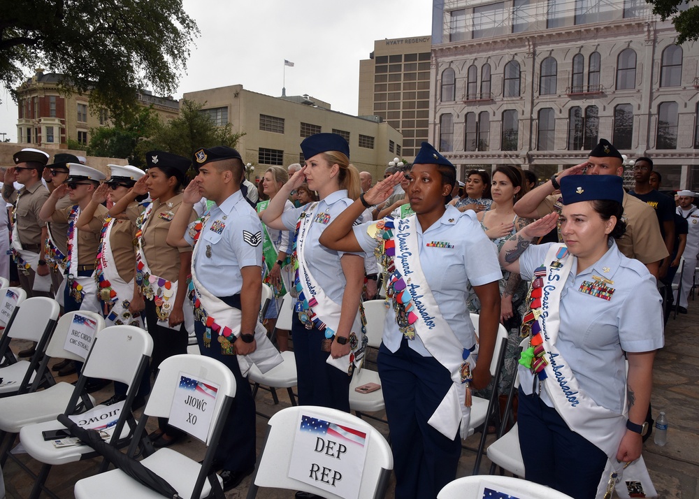 JBSA Military Ambassadors attend Navy Day at the Alamo