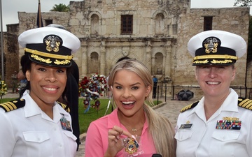Navy Nurses attend Navy Day at the Alamo