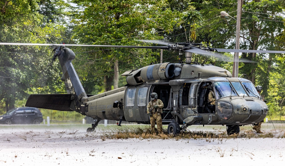 UH-60 Black Hawk in Guyana during TRADEWINDS 23
