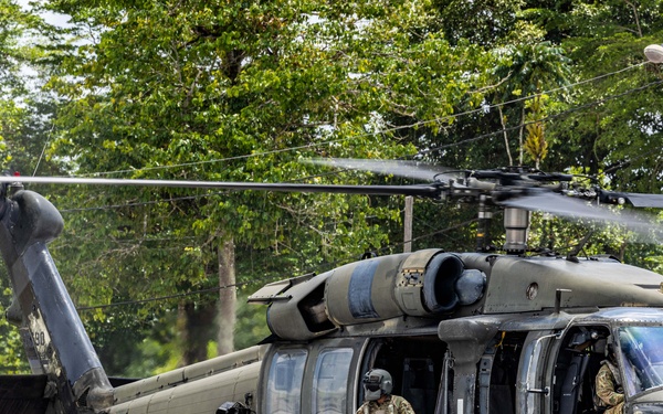 UH-60 Black Hawk in Guyana during TRADEWINDS 23