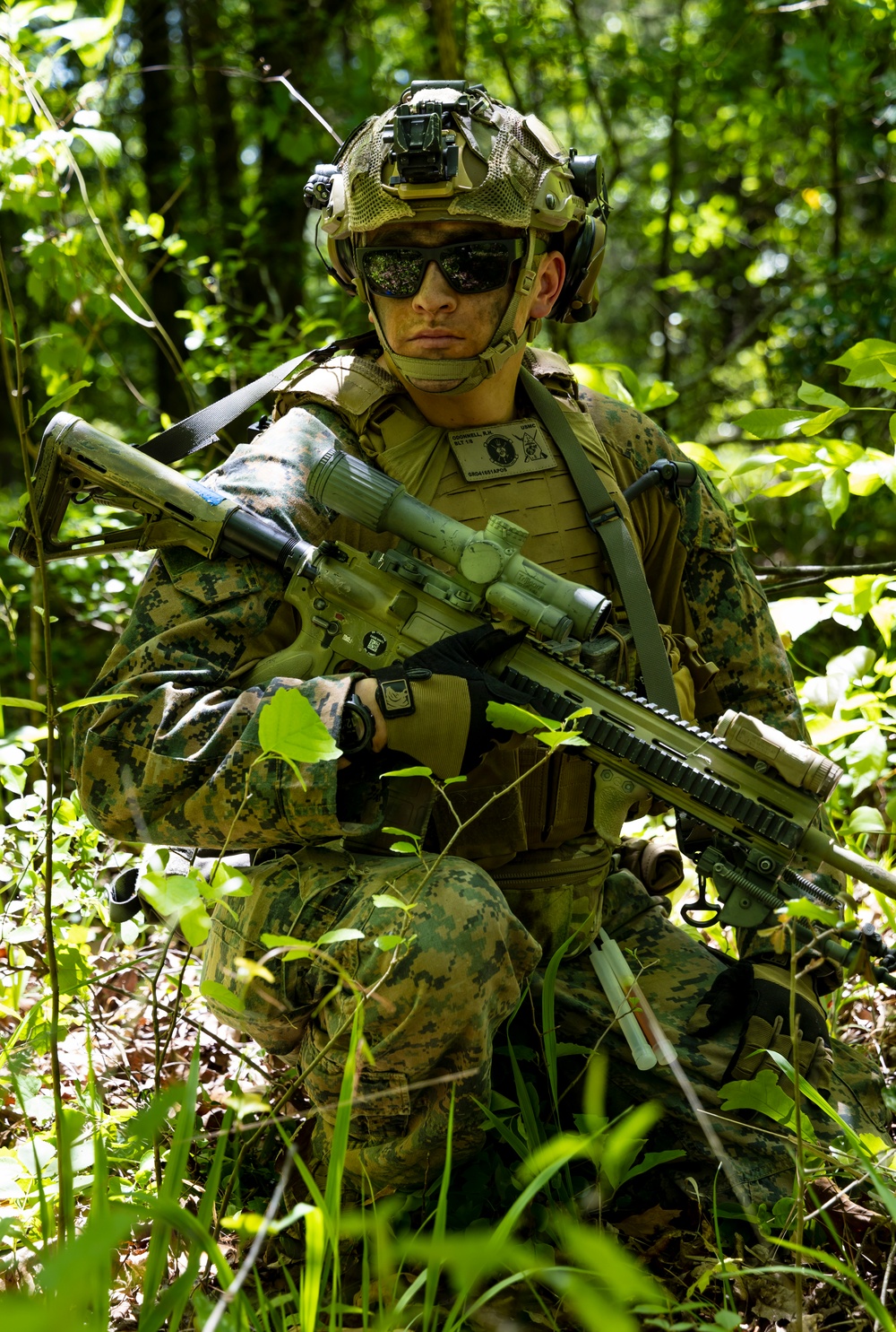 24th Marine Expeditionary Unit carry out a simulated raid at Marine Corps Outlying Field Oak Grove