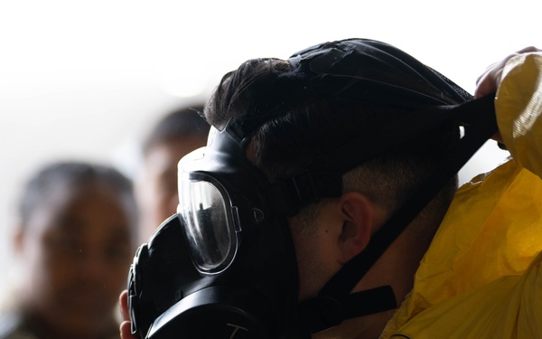 Exercise Radiant Falcon expands knowledge of aircraft decontamination