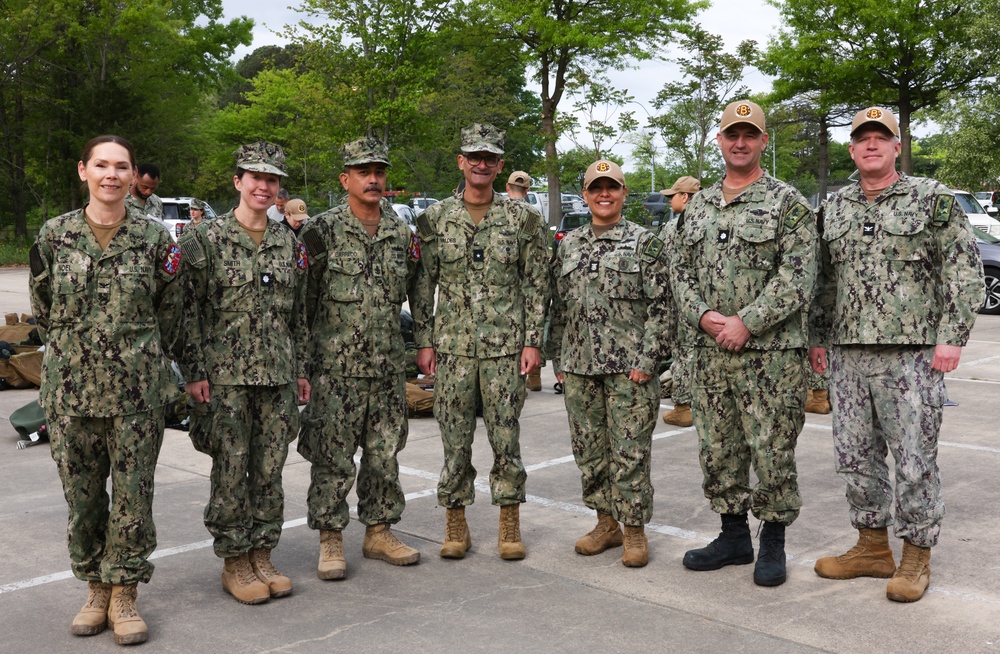 U.S. Navy sailors return deployment gear