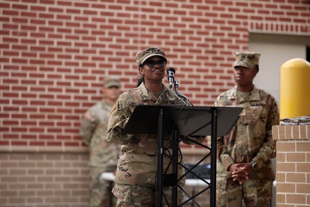 Headquarters and Headquarters Company holds a Change of responsibility