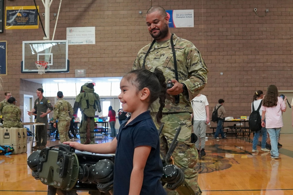 Nellis AFB Visits Duane D. Keller Middle School