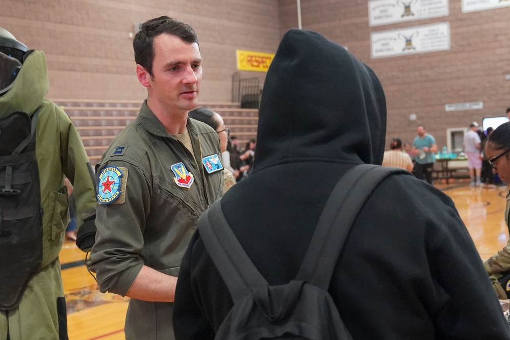 Nellis AFB Visits Duane D. Keller Middle School