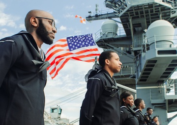 George Washington Departs Norfolk for Southern Seas 2024, Homeport Change