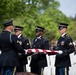 Military Funeral Honors with Funeral Escort are Conducted for U.S. Army Air Forces Pvt. Doyle Sexton in Section 55