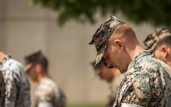 U.S. Marines Attend the Closing Ceremony of the 2024 Fittest Instructor Competition
