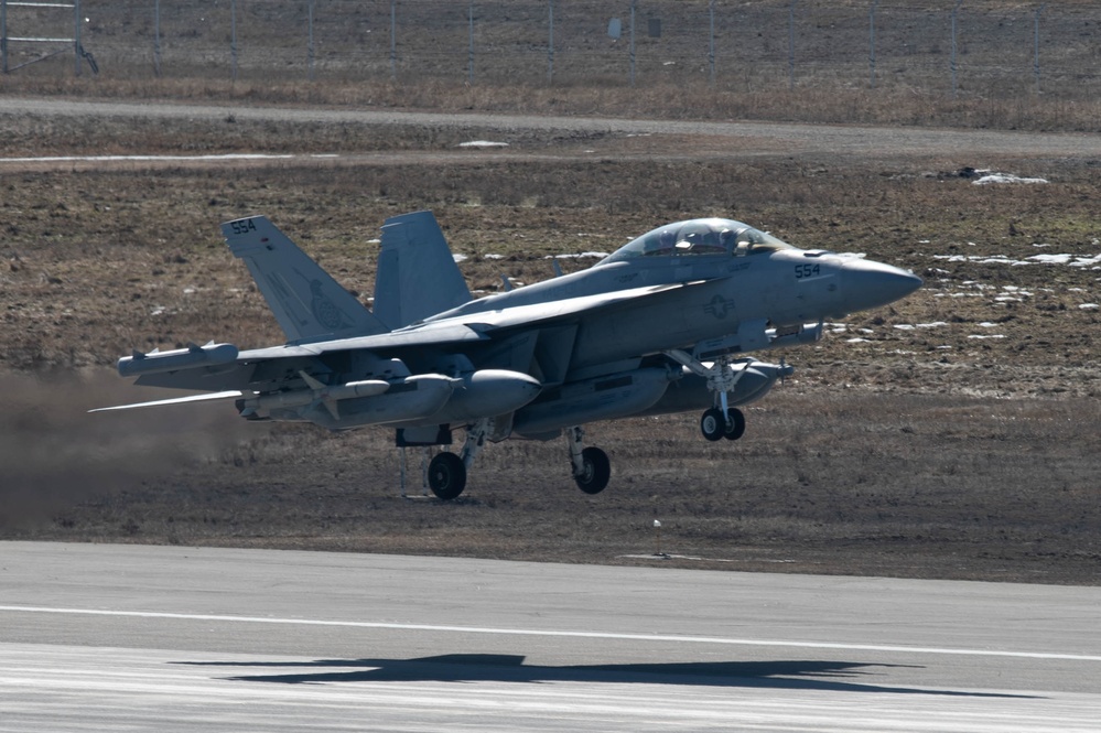 EA-18Gs take off during Red Flag-Alaska 24-1