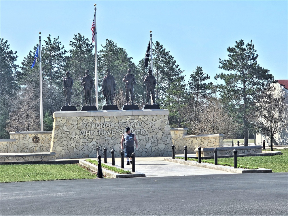 Tour group makes April 2024 visit to Fort McCoy's Commemorative Area