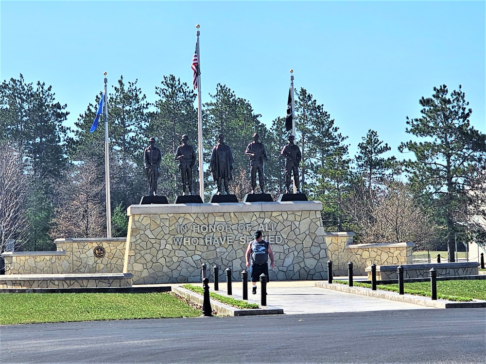 Tour group makes April 2024 visit to Fort McCoy's Commemorative Area