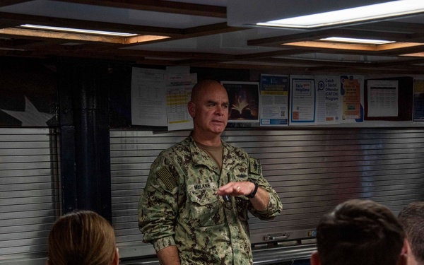 Vice Adm. McLane Visits USS Patriot