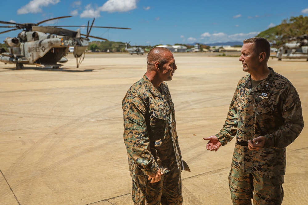 Balikatan 24: Maj. Gen. Borgschulte Visits Marines in Palawan