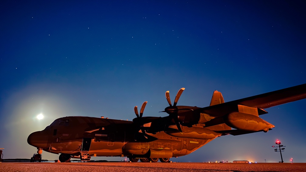 HC-130J Combat King II prior to flight ops