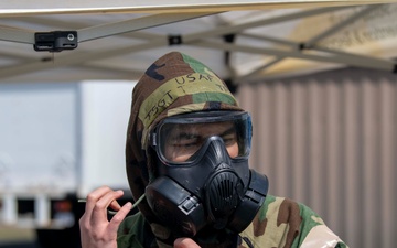 104th Fighter Wing Emergency Management Airmen assess simulated illicit chemical weapons lab