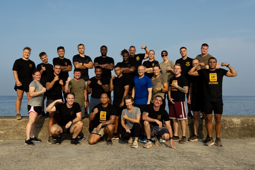 Balikatan 24: Physical Training at the Port of Basco with Maj. Gen. Jered Helwig