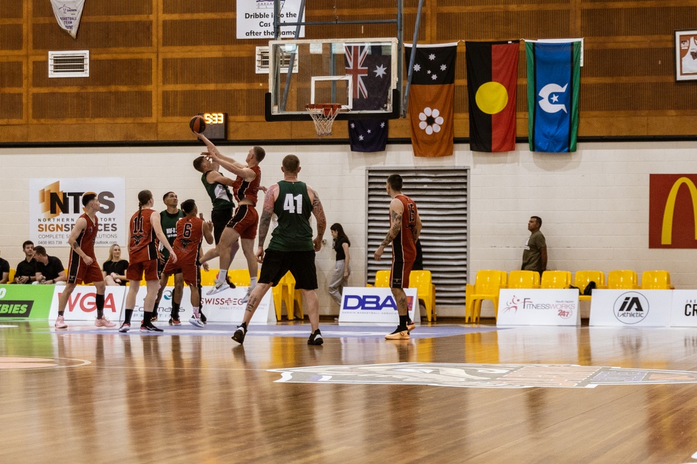 MRF-D 24.3: U.S. Marines, ADF compete in friendly basketball game