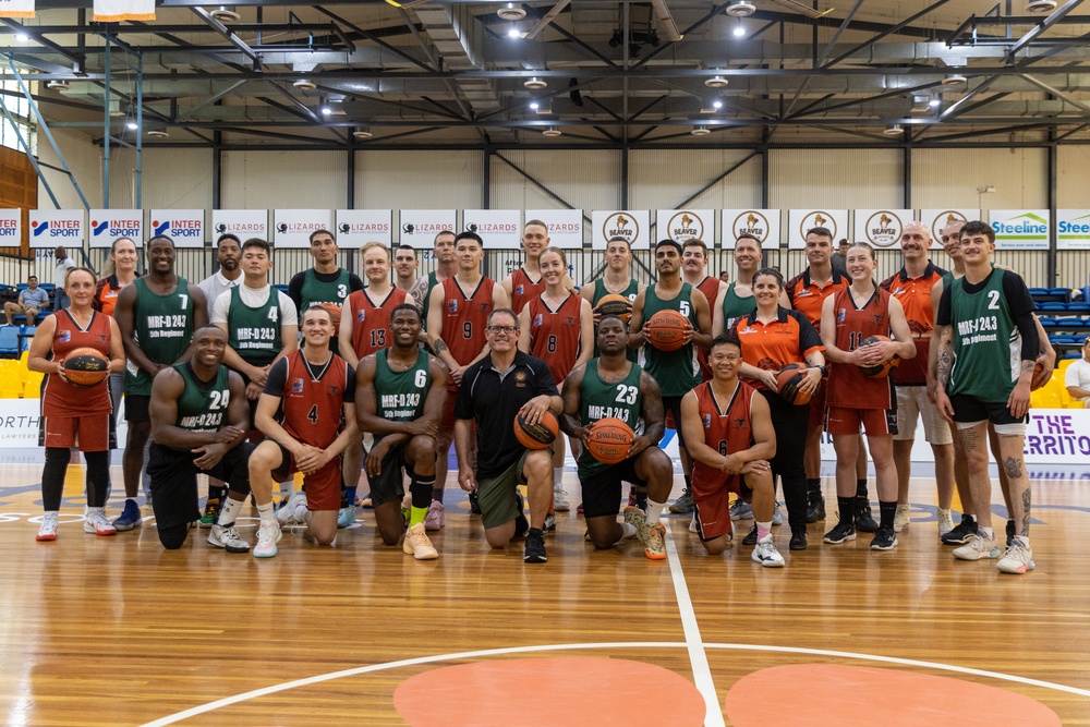 MRF-D 24.3: U.S. Marines, ADF compete in friendly basketball game