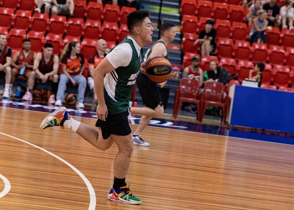 MRF-D 24.3: U.S. Marines, ADF compete in friendly basketball game