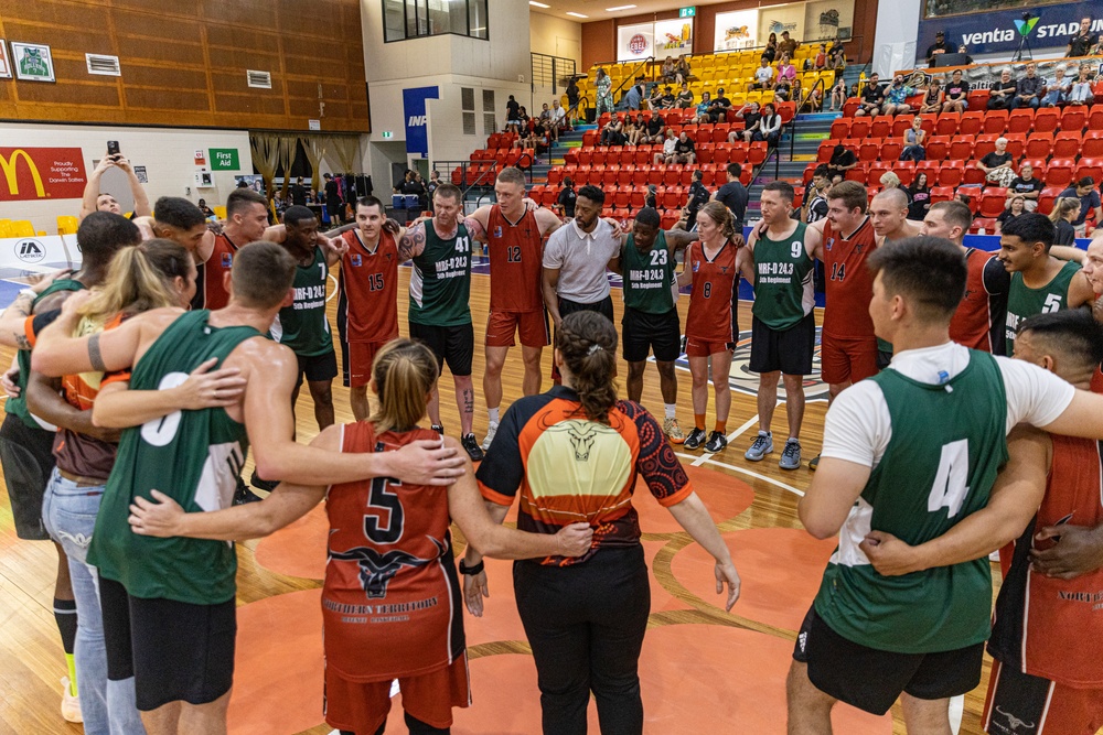 MRF-D 24.3: U.S. Marines, ADF compete in friendly basketball game