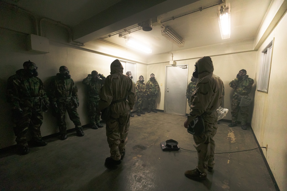 Annual Gas Chamber Training for Marines