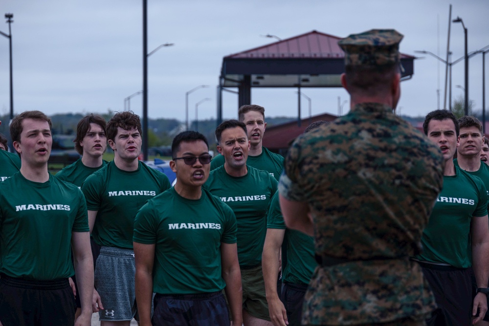 9th Marine Corps District Mini Officer Candidate School Day One