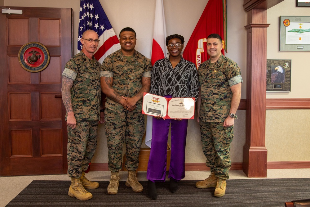 MCAS Iwakuni Community Member Receives Impact Iwakuni Award