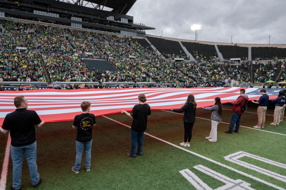 Oregon National Guard supports the University of Oregon Spring Football Game