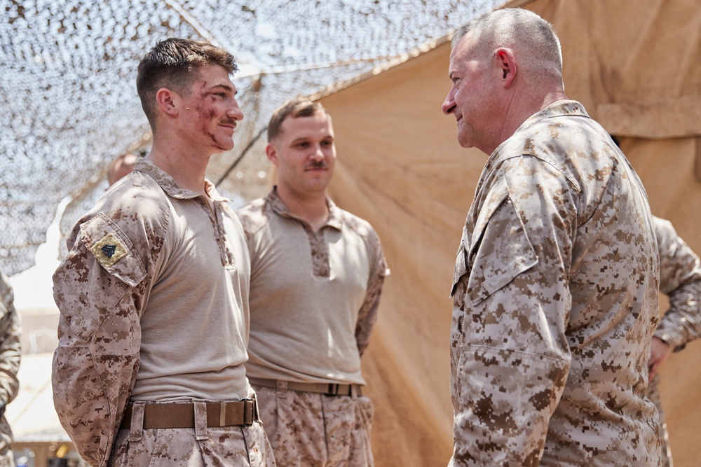 Maj. Gen. Sofge visits MACS-2 Bravo Company