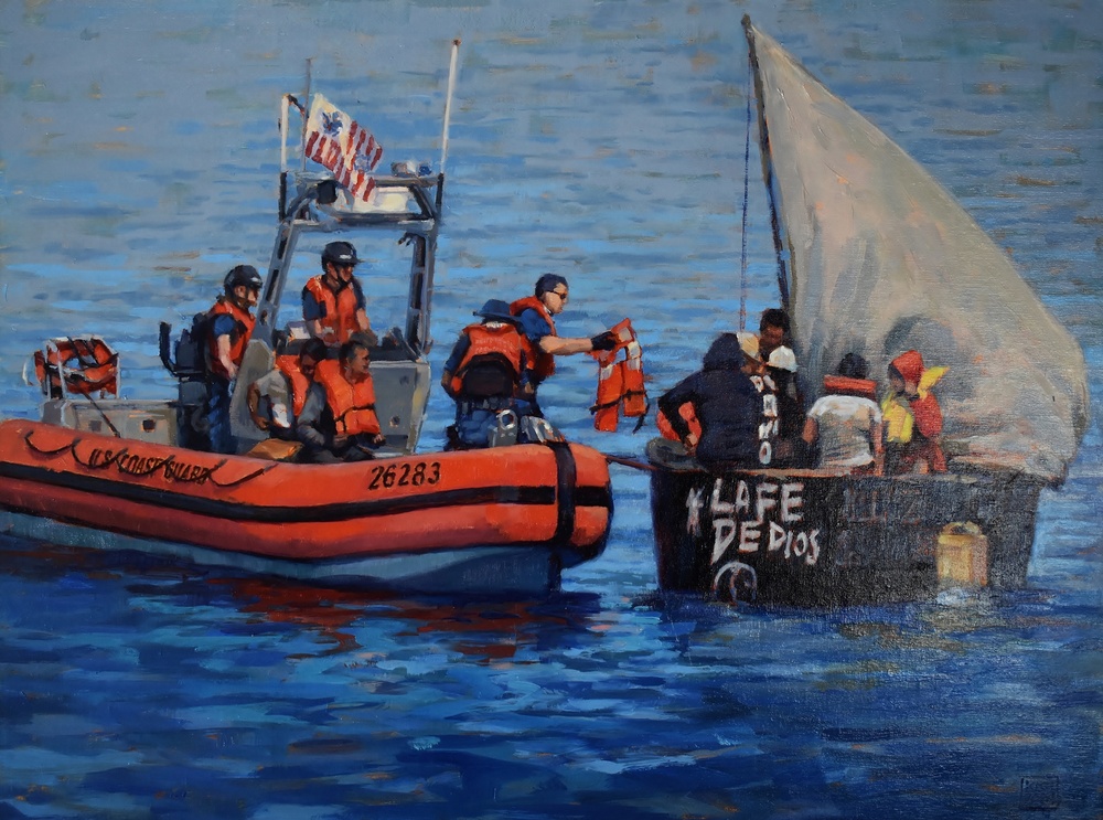 US Coast Guard Art Program 2024 Collection, Object Id # 202412, &quot;Turned away,&quot; Kristin Hosbein