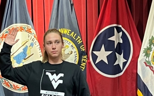 WVU Rifle Team Member Enlists